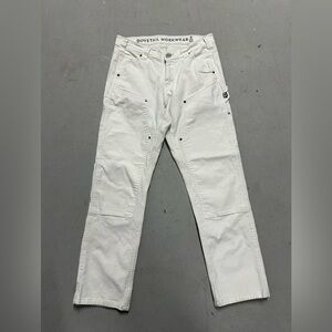Dovetail Workwear The Maven Women's White Carpenter Double Knee Pant 8/30